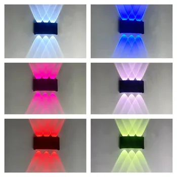 Exterior Impermeabil Șapte Lumina De Culoare Gradient De Culoare Impermeabil Curte Cu Grădină Vilă Cu Decor Peisaj Lampă De Perete Scara De Bet