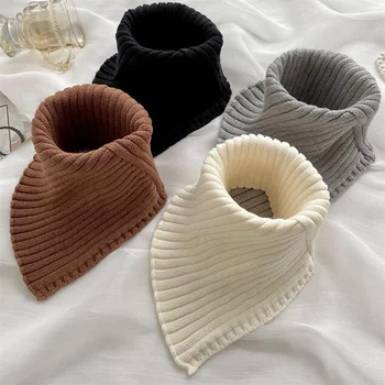 Esarfa Unisex Moda De Iarnă De Îmbrăcăminte De Înaltă Gât Guler Tricotate Șal