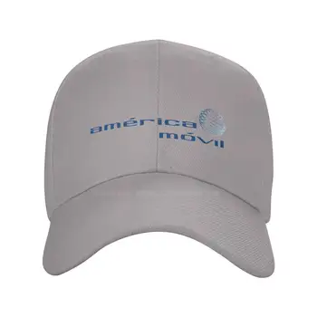 America Movil Logo-ul de Imprimare Grafic Casual Denim capac Tricotate pălărie de Baseball capac
