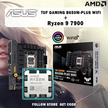 Noul AMD Ryzen 9 7900 R9 7900 CPU+ASUS TUF JOCURI B650M PLUS WIFI Placa de baza M-ATX AMD B650 DDR5 memorie slot AM5 placa de baza