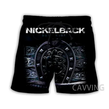 Noua Moda Femei/Bărbați de Imprimare 3D Nickelback Trupa de Vară pantaloni Scurți de Plajă Streetwear Bărbați iute Uscat Vacanta Casual pantaloni Scurți J01