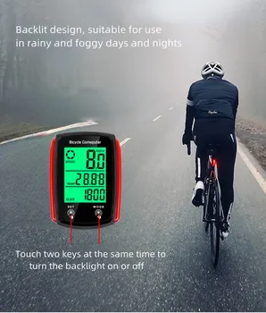 Bicicleta Luminos Cronometru Road Biciclete de munte Ecran Tactil Vitezometru CNC Biciclete cu Fir Versiunea în limba engleză Kilometraj Luminos