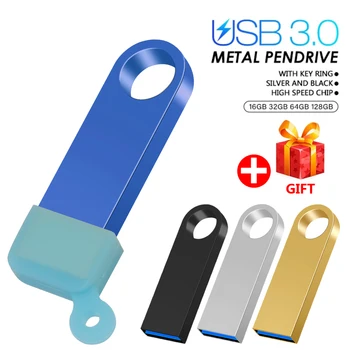 Pendrive 3.0 128GB 64GB 32GB 16GB 8GB USB Flash Drive Metal rezistent la apa Memory Stick 8 16 32 64 128 GB USB Flash Drive 64GB Flash