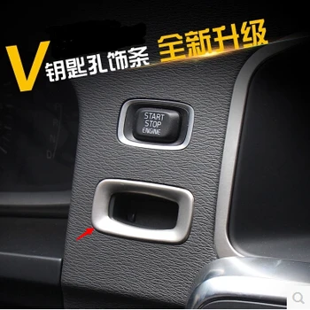 auto-styling din Oțel Inoxidabil Cheie de contact Gaura Decor Inel Capac interior Ornamente caz Pentru Volvo S60 S60L V60