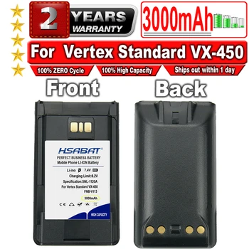 HSABAT 3000mAh FNB-V112 FNB-V113 Baterie pentru Vertex VX Standard-450 VX-451 VX-454 Două Fel de Radio