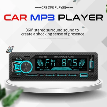 Radio auto 1Din Srereo Bluetooth MP3 Player cu radio FM cu Telecomanda AUX/USB/TF Card in Bord Kit