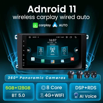 6G+128G 2DIN Android Radio Auto pentru Porsche Cayenne 1 9PA 2002-2014 de Navigare GPS Multimedia Video Player Auto Carplay Audio DSP