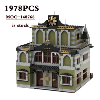 2023 Noi MOC-148766 Stație Verde-10273 Alternative de Proiectare DIY Model 1978 Piese Clădire Clădire de Cărămidă Jucarie Copii Cadouri