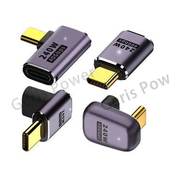 90 Grade C la USB Tip C Converter PD240W USB4.0 40Gbps Thunderbolt3 Adaptor OTG 8K@60Hz Rapid de Încărcare de Date, Adaptor pentru MacBook
