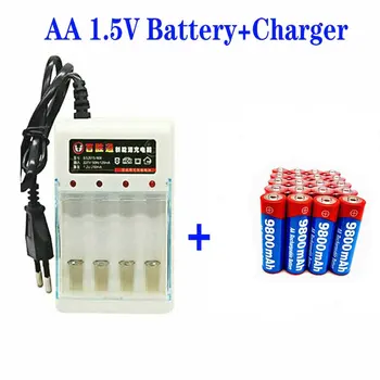4-16pcs Etichetă Nouă baterie AA 9800 mah reîncărcabilă baterie AA 1.5 V baterie Reîncărcabilă Noi Alcalinas drummey + Livrare Gratuita