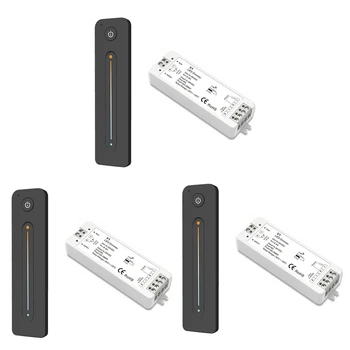 3X LED Dimmer 12V 5V 24V 36V 8A PWM Wireless RF Switch Cu 2.4 G Luminozitate de Contact de la Distanță Pentru LED Singură Bandă de Culoare