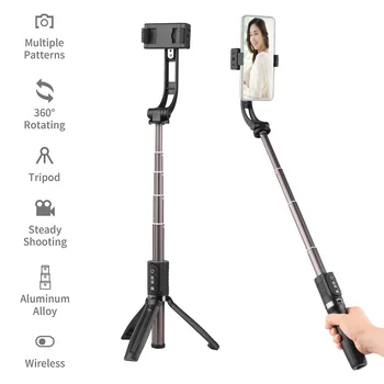Andoer H5 Portabile Smartphone Gimbal Stabilizator Extensibil Selfie Stick Suport Trepied cu Declanșator de la Distanță pentru Live Stream Selfie