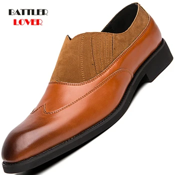 Oamenii Bocanc Formale Pantofi Italia de Lux de Afaceri de Birou, Pantofi de Designer Mocasini pentru bărbați Pantofi Rochie din Piele Hombre de Conducere Încălțăminte