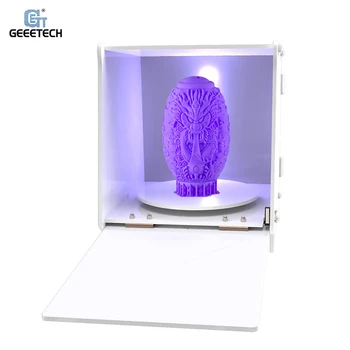 Geeetech UV răsină Cutie cu 360° Rotație placă Turnantă Uscare UV Lumină Stația de Mașină pentru 405nm Rășină pentru SLA DLP LCD 3D UV