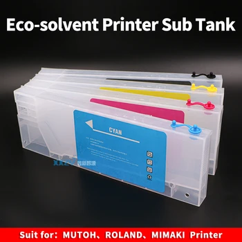 Eco Solvent Printer Refillable Cartuș de Cerneală pentru Mutoh 900C Roland, Mimaki Mult Sub Rezervor 220ML CISS Rezervor de Cerneală