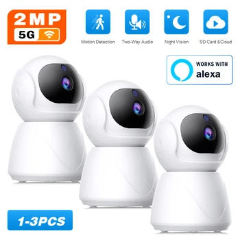1080P 5G WiFi Camera de Urmărire Auto Baby Monitor Wireless PTZ de Supraveghere CCTV Mini YIIOT Camera Alexa Camera Video