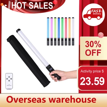 CZ RU Valori RGB LED-uri Colorate Stick Umple de Lumină Portabile 20W 3000K Lumina Flash LED-ul stick-ul Speedlight Fotografice de Iluminat