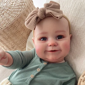 60CM Mare Maddie 3D Pielea Renăscut Papusa de Înaltă Calitate Realiste Copii Baby Doll Renăscut Copilul Populară Fată Păpușă Moale Strânge Corpul