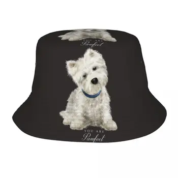 Westie West Highland White Terrier Unisex Găleată Pălărie Personaliza Călătorie De Vară Palarii De Plaja