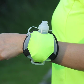 QUESHARK Portabil Mini Încheietura mâinii Geanta Sport din Plastic Fierbător Creative Fluorescente de Culoare în aer liber Sac de Funcționare Cu Silicon Sticla de Apa