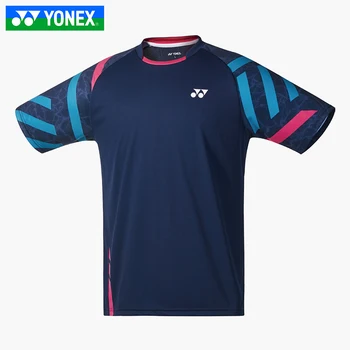 Noi Yonex Bărbați Badminton tricouri Confort Respirabil iute Uscat Fitness Lin Dan Stil Maneca Scurta tricou de Sport 110050BCR