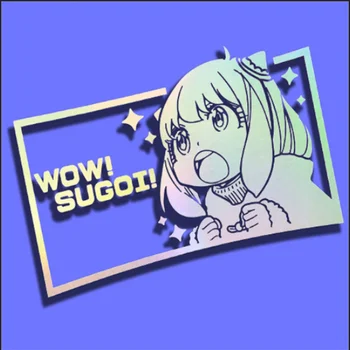 WoW! SUGOI Fericită Fată Anime Decalcomanii de Vinil Autocolant Auto de Desene animate Anime Decorative Fereastra Bara Laptop Autocolante, Decalcomanii rezistent la apa