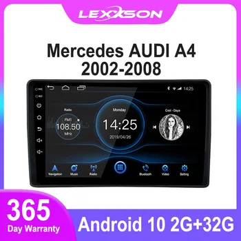 2G+32G DSP Android 10 Radio Auto pentru AUDI A4 2002-2008 Mercedes WIFI Multimedia, Ecran IPS RDS FM SUNT GPS Navi Mirror Link Stereo