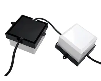 DC12V WS2811 led pixel module;acoperă lăptos(52mm*52mm)cu negru de bază;IP68 nominală;20buc un șir