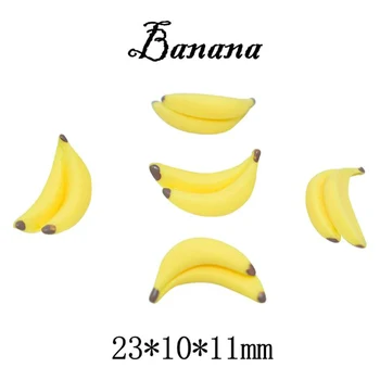 10buc 1:12 casă de Păpuși în Miniatură Fructe Banana Papusi Casa Alimentare Accesorii Jucarii de Fructe de Banane Joc casă de Păpuși Jucării Decorative Ambarcațiuni