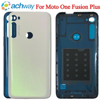 Noi Pentru Motorola Unul Fusion Plus Spate Capac Baterie Spate Usa Carcasei De Sticlă, Piese De Schimb Pentru Moto O Fuziune+ Capac