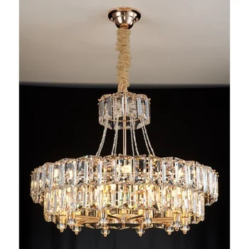 Pandantiv cu Led-uri Moderne Candelabru de cristal living vila de lux de Iluminat Decorative 110-220V
