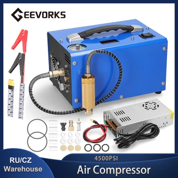 Geevorks 4500PSI Electrice de Înaltă Presiune Aer Compresor Pompei Portabil în aer liber Compresor de Aer cu Transformator Airgun Pneumatic