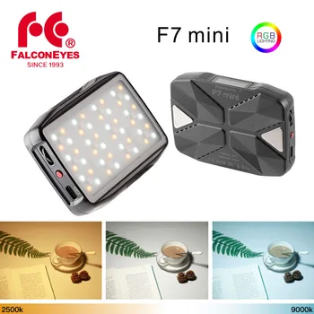 Falcon Ochii 5W Buzunar F7 Mini LED RGB Lumina Android & iOS APP de Control Adsorbabilă Pentru Video/Youtube/Vlog Pe Camera Umple Lampa
