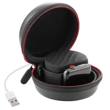 Portabil Mini Capac de Silicon Fierbinte cu Fermoar Stand de Încărcare Titularul de Depozitare Cutie de Caz Greu pentru Căști pentru iWatch