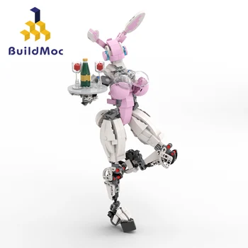 BuildMoc Înger Iepuras Iepure Fată Robot Blocuri Set Aripa Birdy Mecha Figuri Feminine Mobile Suit Cărămizi De Jucărie Pentru Copii Cadouri