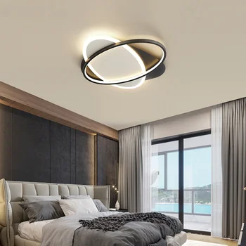 Candelabre de iluminat cu LED-uri Alb Negru Pentru Dormitor Sufragerie Living Camera de Studiu Moderne, Fier de Aluminiu Acrylicing Decor Acasă Lămpi