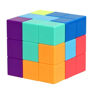 Montessori Luban Magnetic Cub 3D Twist blocuri Puzzle Clasă de Viteză Cube Pentru Copii Educative Jucarii Inteligente Jucării de Acțiune