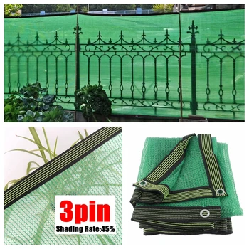 Verde 3 Pin Anti-UV, Parasolar Net Curte, Gard de Intimitate Plasă de Grădină Coridor Umbrire Baldachin în aer liber Pergola Adăpost de Soare Camping Vărsat