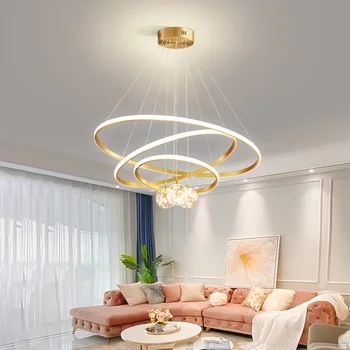 candelabru de epocă scripete lumina pandantiv hoteluri cerc de design cu led-uri lampa de home deco lampa de păsări candelabru de iluminat