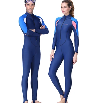 Respirabil Scufundări Costum UPF 50+ Snorkeling, Surfing costum de Baie Mâneci Lungi Uscare Rapida Protectie UV de Apă de Sport costume de Baie