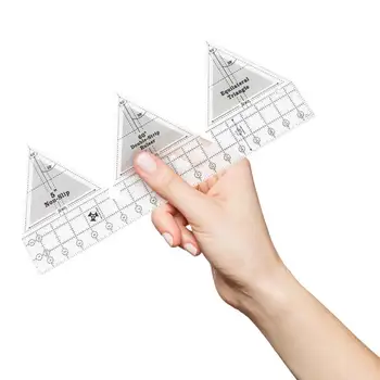 Mozaic De Cusut Riglă Transparentă De Măsurare Template-Uri Pentru Hexagon Triunghi Și Forme De Diamante Ideal Pentru Ambarcațiuni De Hârtie De Cusut Instrument