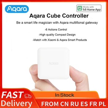 Aqara Cub Magic Smart Home Controller ZigBee Versiunea 6 Acțiuni De Control Pentru Casa Inteligentă De Lucru Dispozitiv Cu Mijia Mi App Acasă