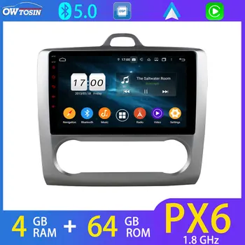 4G LTE Android 10 PX6 4G+64G Pentru Ford Focus 2012-2014 Auto Multimedia Player Stereo Navigatie GPS Radio Unitatea de Cap DSP Auto WiFi