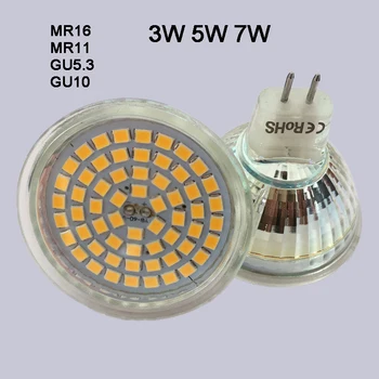 Bec LED Lampă Cupa Lumina MR11 MR16 GU5.3 GU10 AC 220V AC/12V DC de Înaltă Luminozitate lumina Reflectoarelor