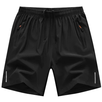 2023 Bărbați pantaloni Scurți de Vară Noi de Mari Dimensiuni pantaloni Scurți Casual cu Fermoar Buzunar Drept Liber de Sport Jogging pantaloni Scurți pentru Bărbați Pantaloni de Plajă M-9Xl