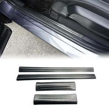 Pentru Honda Vezel HR-V HRV 2021 2022 din Oțel Inoxidabil, Fata Interior Spate Pragului de Ușă Pedala de Uzură Placă Capac Ornamental 4buc-Negru