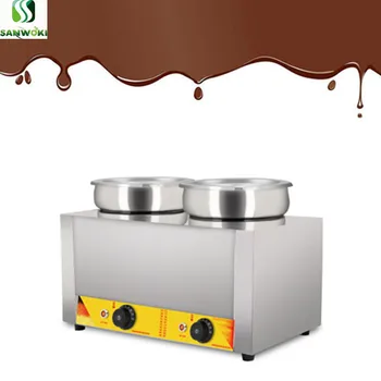 Electric ciocolata creuzet sos de încălzire aparat de tip bufet, supa cald mașini de oțel inoxidabil brânză încălzirea mașină 7L*2