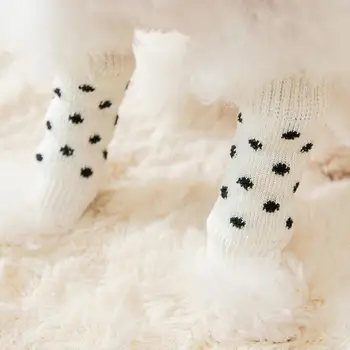 4buc Elegant Cat Sosete Unisex animale de Companie Șosete Minunat rezistent la Uzura Câine Cald Mânere Șosete