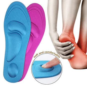 4D Spuma de Memorie Pantofi Branț Respirabil Ameliorarea Durerii Masaj Fasciita Amortizare Tălpi de Picioare Suport Arc Sport Tampoane Femei Bărbați