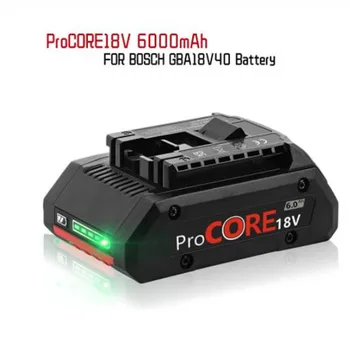 Îmbunătățit 18V 6000mAh Li-Ion pentru Procore1600A016GB pentru Bosch 18Volt Max electrice fără Fir Instrument Burghiu, 21700CellsBuilt-în